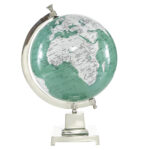 Aluminum Tabletop Globe - Chic Decora