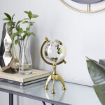 Aluminum Tabletop Globe - Chic Decora