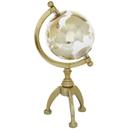 Aluminum Tabletop Globe - Chic Decora