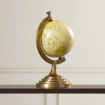 Aluminum Tabletop Globe - Chic Decora