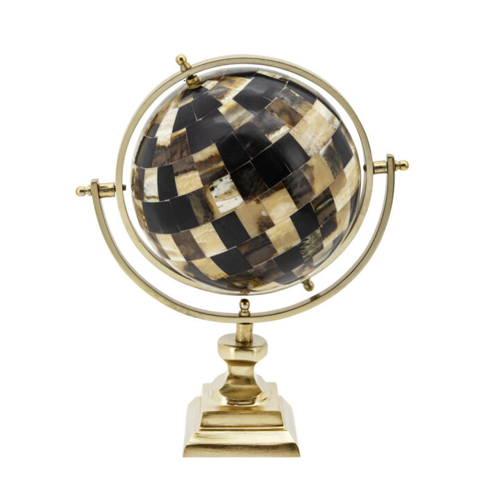 Aluminum Tabletop Globe - Chic Decora