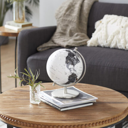 Aluminum Tabletop Globe - Chic Decora