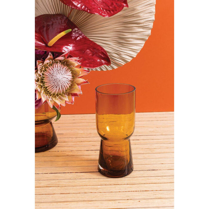 Amber Handmade Glass Table Vase - Chic Decora