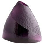 Amethyst Glass Table Vase - Chic Decora