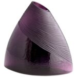 Amethyst Glass Table Vase - Chic Decora