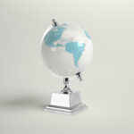 Amy Metal Tabletop Globe - Chic Decora