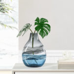 Andrea Swirl Glass Bulb Table Vase - Chic Decora