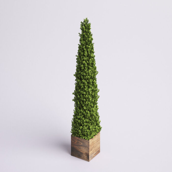 Armatha Faux Topiary in Manufactured Wood Planter - Chic Decora