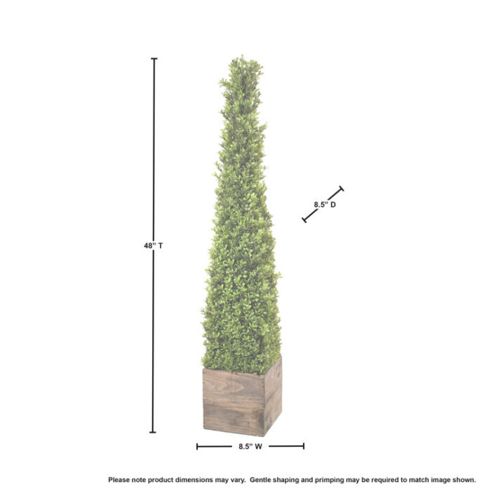 Armatha Faux Topiary in Manufactured Wood Planter - Chic Decora