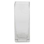 Arsenault 6″ White Square Glass Vase - Chic Decora