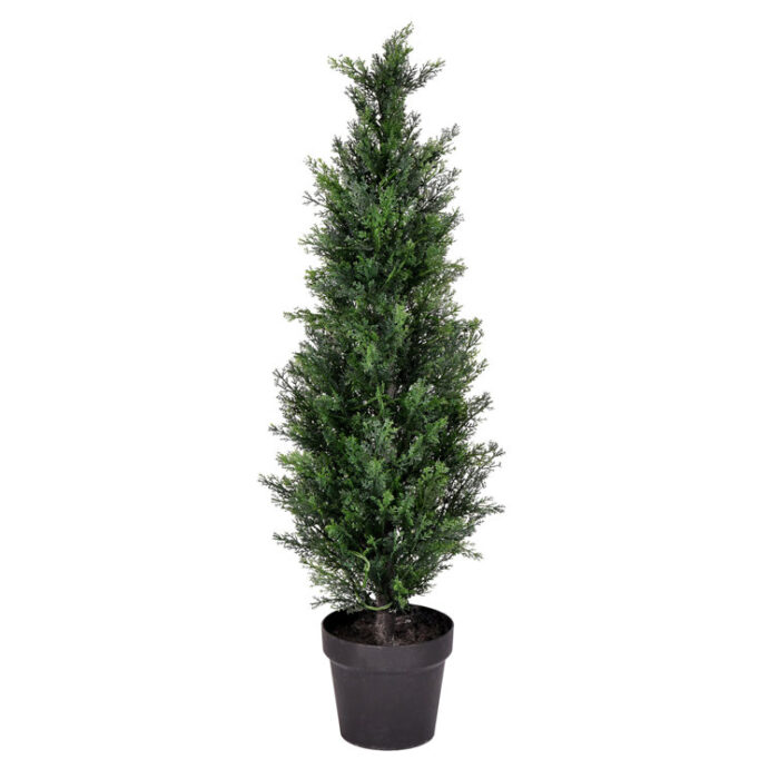 Artificial Cedar Tree In Pot UV - Chic Decora