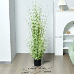 Artificial Faux Foliage Grass in Pot - Chic Decora