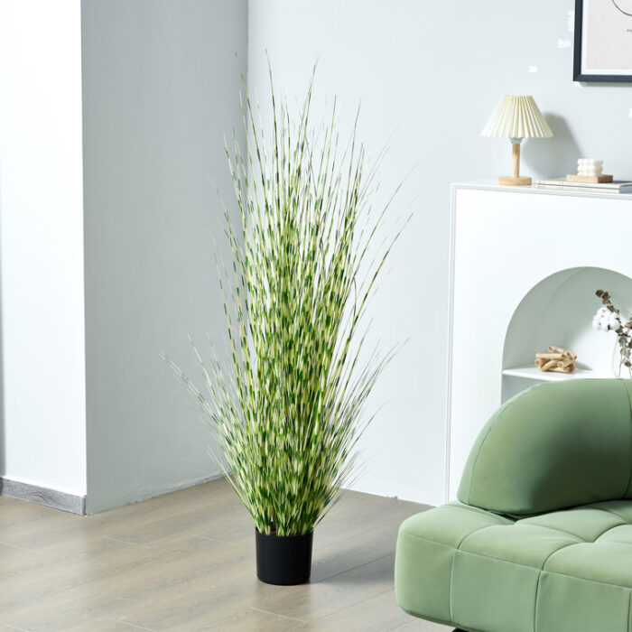 Artificial Faux Foliage Grass in Pot - Chic Decora