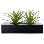 Artificial Onion Grass Plant in Pot - Chic Decora