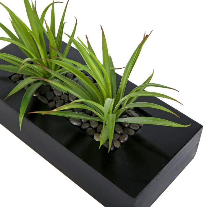 Artificial Onion Grass Plant in Pot - Chic Decora