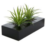 Artificial Onion Grass Plant in Pot - Chic Decora