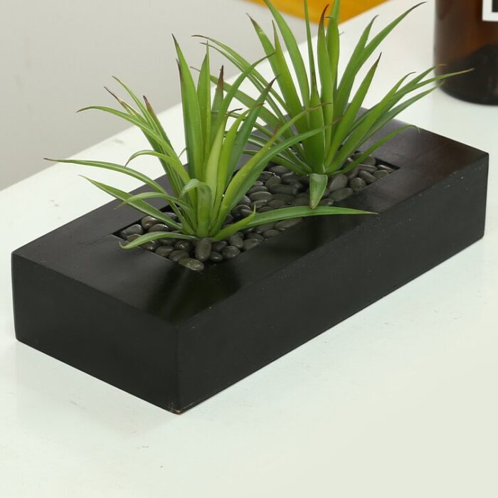 Artificial Onion Grass Plant in Pot - Chic Decora