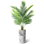 Artificial Plant In Planter, Fake Areca Tropical Palm Silk Plant Home Decoration (Plant Pot Plus Plant) - Chic Decora