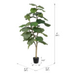 Artificial Potted Fiddle Tree. - Chic Decora