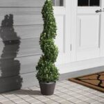 34” Faux Topiary in Ceramic Planter - Chic Decora