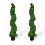 8” Faux Evergreen Topiary in Ceramic Pot - Chic Decora