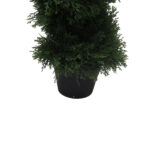 Artificial Potted Green Cedar Spiral Tree - Chic Decora