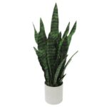 17” Faux Succulent Plant in Paper Planter - Chic Decora