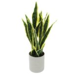 17” Faux Succulent Plant in Paper Planter - Chic Decora