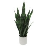 Artificial Sansevieria Snake Plant in Pot - Chic Decora