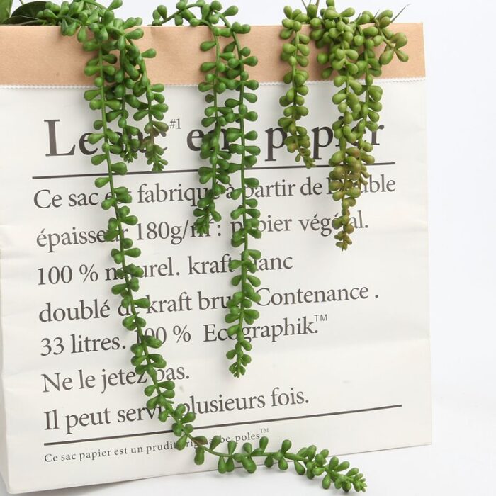 Artificial Succulents Hanging Faux Plants Fake String of Pearls - Chic Decora