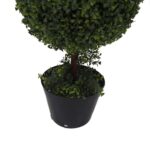 Artificial Triple Ball Green Boxwood Topiary. - Chic Decora