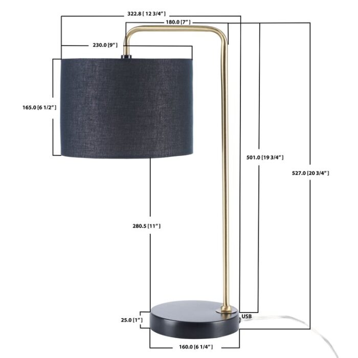 Aurelio USB Table Lamp - Chic Decora