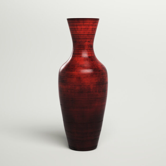 Balazs Handmade Wood Floor Vase - Chic Decora