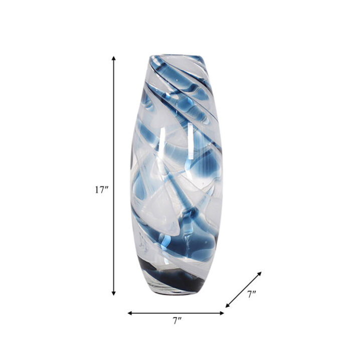 Barbaro Handmade Glass Table Vase - Chic Decora