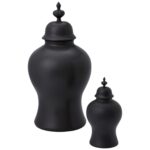 Beaufort Ginger Jar-Matte Black - Chic Decora