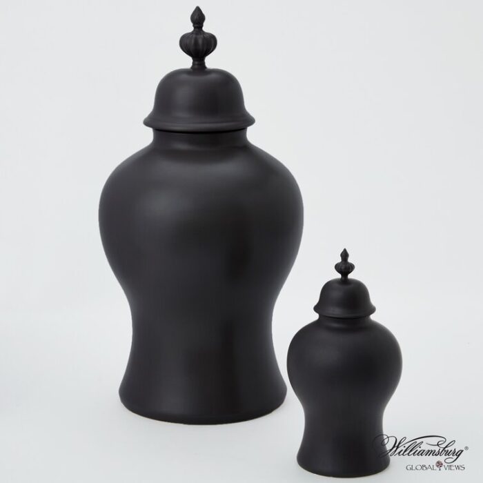 Beaufort Ginger Jar-Matte Black - Chic Decora