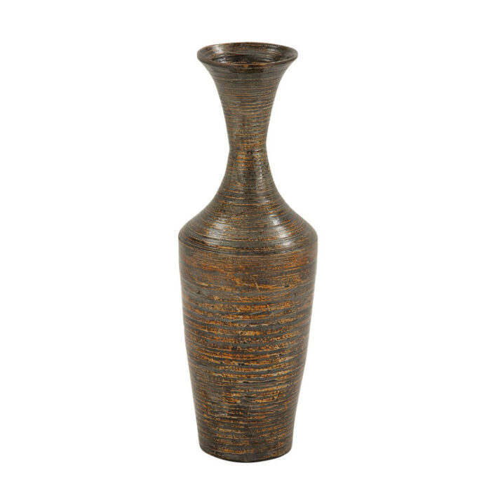 Bogdan Wood Floor Vase - Chic Decora