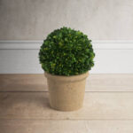 13” Faux Boxwood Topiary in Urn - Chic Decora