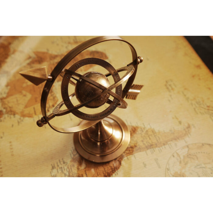 Brass Tabletop Globe - Chic Decora