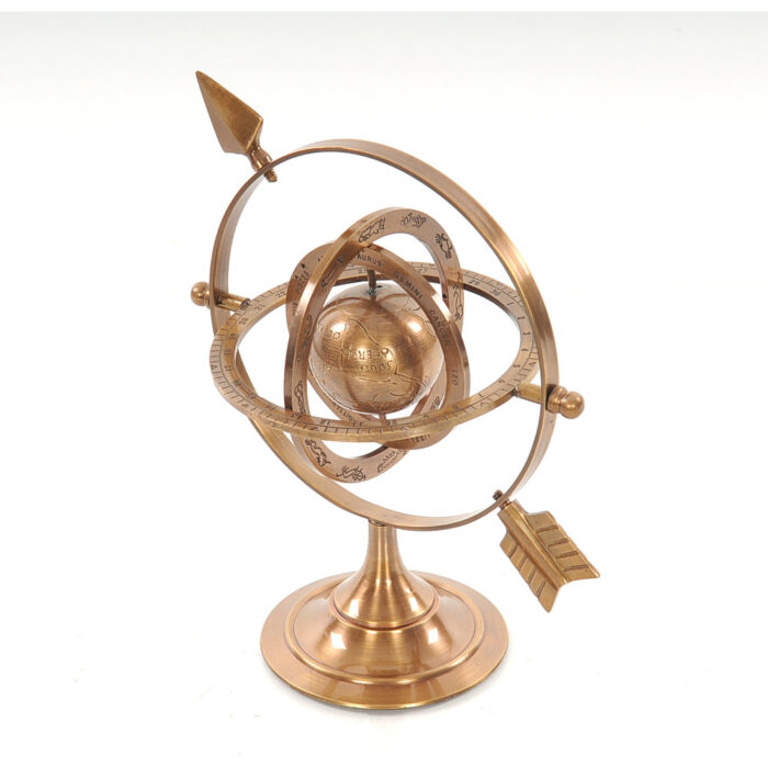 Brass Tabletop Globe - Chic Decora