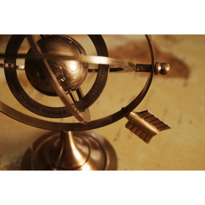 Brass Tabletop Globe - Chic Decora