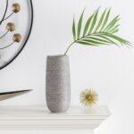 Brava Ceramic Spun Textured Table Vase - Chic Decora