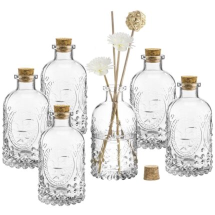 Camoya Glass Decorative Bottle - Chic Decora