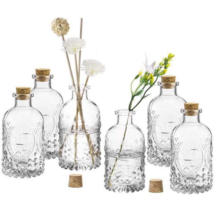 Camoya Glass Decorative Bottle - Chic Decora