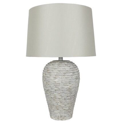 Carveth Resin Table Lamp - Chic Decora