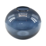 Caspian 2 Piece Handblown Round Glass Vase - Chic Decora