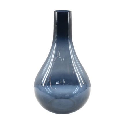 Caspian Long Neck 10″ Handblown Glass Vase - Chic Decora