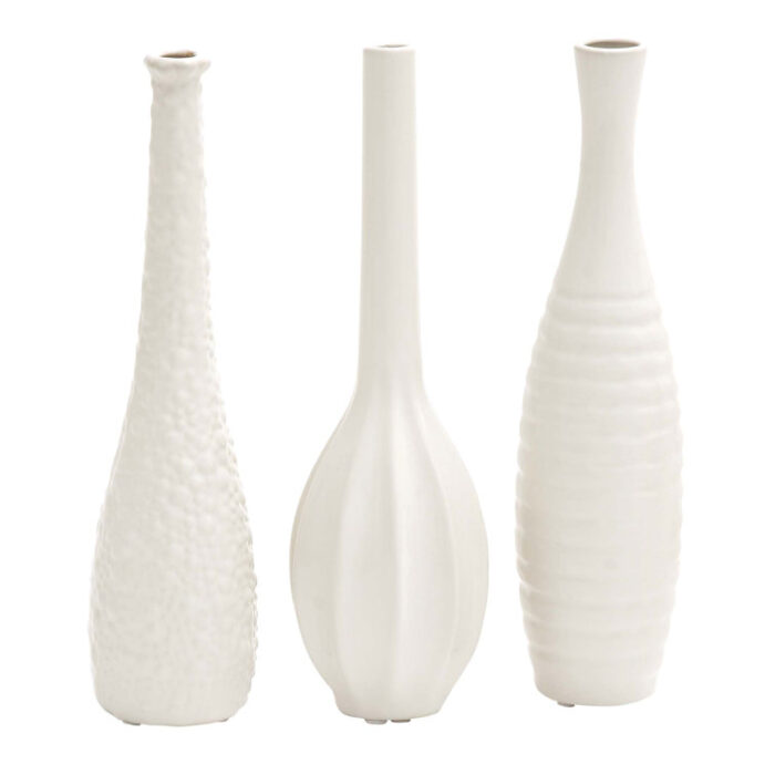 Ceramic 3 Piece Table Vase Set - Chic Decora