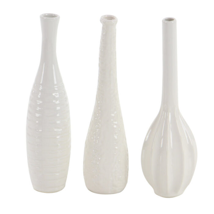 Ceramic 3 Piece Table Vase Set - Chic Decora