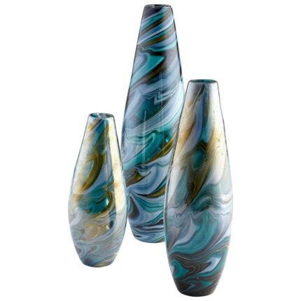 Chalcedony Glass Table Vase - Chic Decora